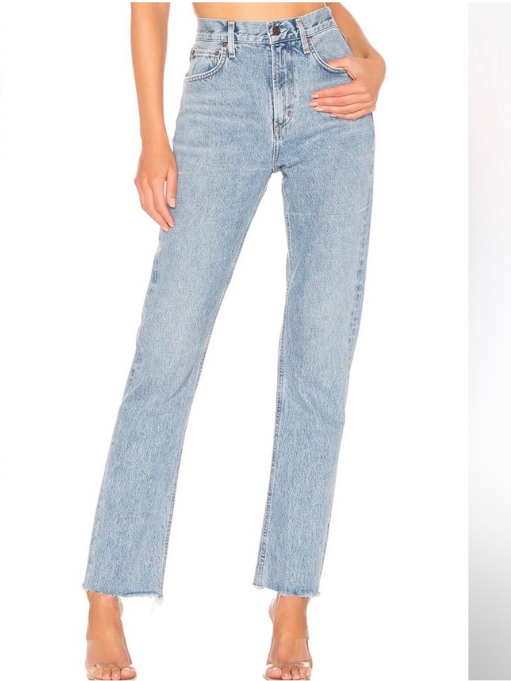 Agolde Cherie High Rise Straight in Merit, Size 26